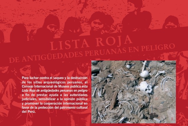 lista roja antiguedades peru
