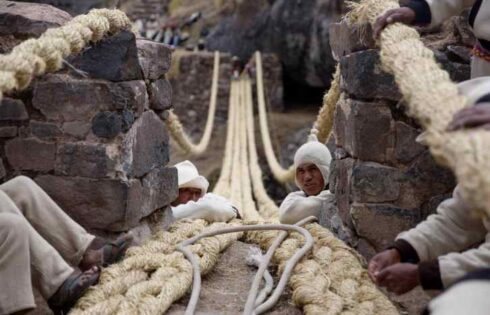 qeswachaka bridge ceremony peru15