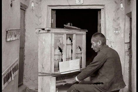 Los musicos de Martin Chambi Organillero de Tinta