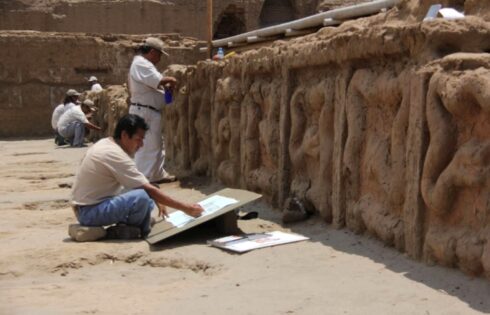 hallazgo huaca luna trujillo peru enero 2017 8