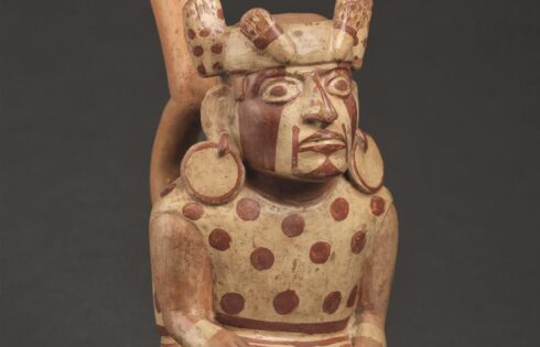 mochica ceramica guerrero