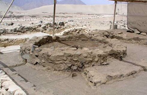 caral ciudad sagrada altar circular fuego