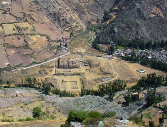 El área monumental de Chavín de Huántar.